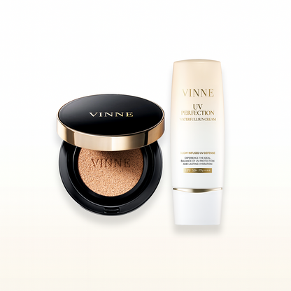 【セット】ツヤベースセット・SPF50+ PA++++（ラディアンスクッション・サンセラム）